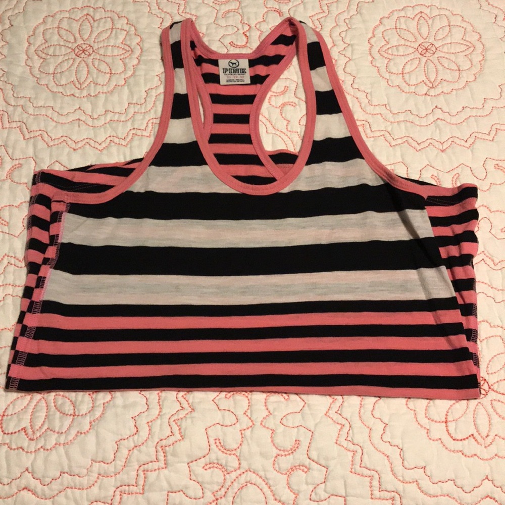 Victoria’s Secret PINK racer back stripe tank